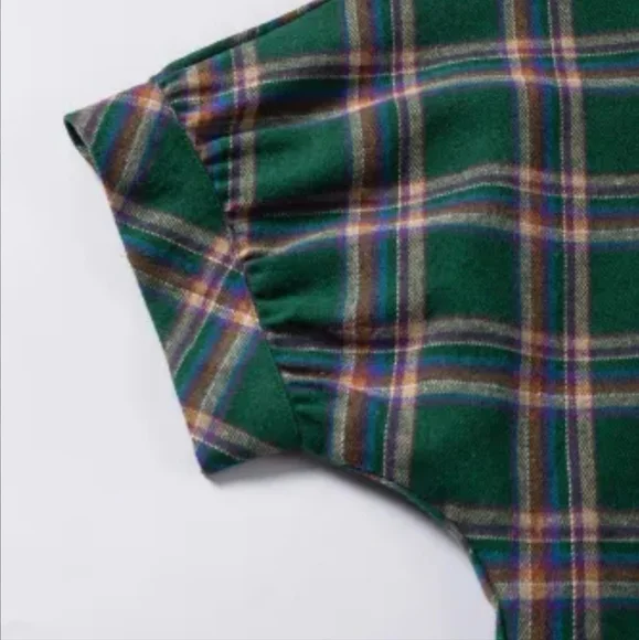 New Oversized plaid tunic shirt - Picture 10 of 17